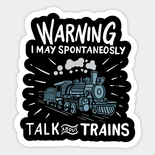 Trains Railroad Steam Engine Sticker by KAWAIITEE